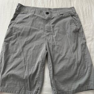 Hurley Gray Flat Front Shorts Lightweight Design